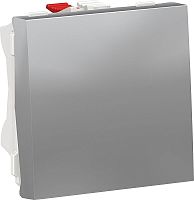 Выключатель без рамки Schneider Electric Unica Modular 1-кл. 2 мод. алюминий