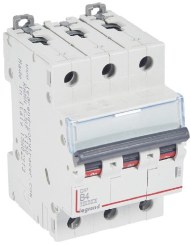 Выключатель автоматический Legrand DX3-E 10000 3п 4А B 16кА