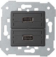 Розетка 2хUSB тип A+A без накладки без рамки Simon75 2-м.