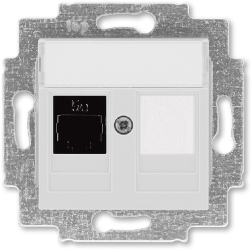 Розетка компьютерная без рамки ABB EPJ Levit 1-м. RJ45 5e серый ABB — купить по цене от 1&nbsp;200 ₽ | ПрофБезопасность