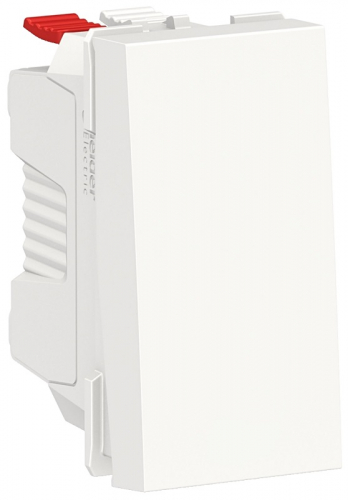 Выключатель кнопочный без рамки Schneider Electric Unica Modular 1-кл. 1 мод. белый картинка