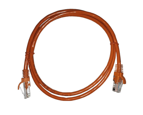 Патч-корд NETKO Optima UTP4, ВС, LSZH, литой коннектор,1 м (оранжевый)