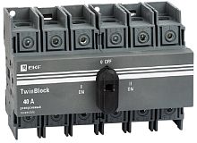 Рубильник реверсивный EKF PROxima TwinBlock 3п 40А с ручкой
