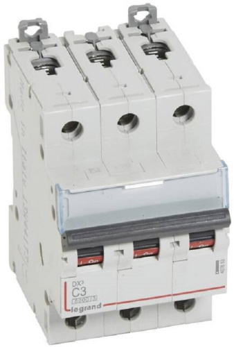 Выключатель автоматический Legrand DX3-E 6000 3п 3А C 6кА