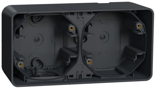 Коробка для наружнего монтажа Schneider Electric Mureva Styl 2-м. IP55 антрацит Schneider Electric — купить по цене от 896 ₽ | ПрофБезопасность