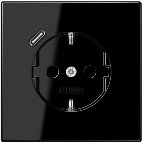 Розетка с заземлением +1хUSB тип C без рамки Jung LS990 1-м. черный, Jung, купить, цена, доставка, безопасность Розетка с заземлением +1хUSB тип C без рамки Jung LS990 1-м. черный Jung — купить по цене от 29 742 ₽ | ПрофБезопасность