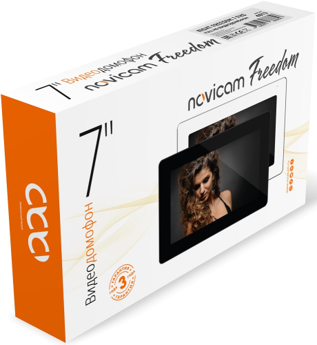 Монитор видеодомофона Novicam Freedom 7 FHD Wi-Fi черный картинка фото 3