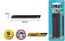 Лезвия 9 мм OLFA OL-ASBB-10 EXCEL BLACK сегментированное, 9х80х0,38мм, 10шт