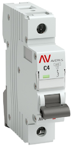 Выключатель автоматический EKF Averes AV-6 1п 4А C 6кА