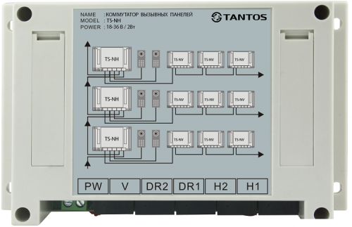 Коммутатор двух вызывных панелей Tantos TS-NH картинка