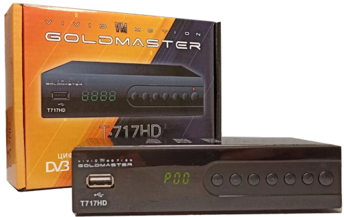 Цифровой эфирный приемник GoldMaster T-717HD Goldmaster — купить по цене от 1&nbsp;290 ₽ | ПрофБезопасность