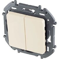 Выключатель без рамки Legrand Inspiria 2-кл. слоновая кость