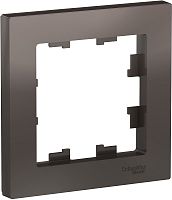 Рамка универсальная Systeme Electric AtlasDesign 1-м. мокко