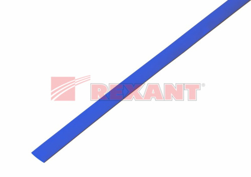 Термоусадка Rexant 8.0/4.0 1м синяя (начальный ⌀8мм, после усадки ⌀4мм) Rexant — купить по цене от 30 ₽ | ПрофБезопасность