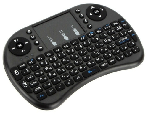 Беспроводная мини-клавиатура с тачпадом I8B картинка фото 2