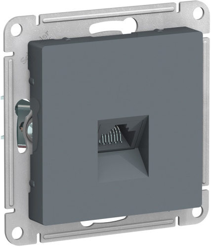 Розетка компьютерная без рамки Systeme Electric AtlasDesign 1-м. RJ45 5e грифель