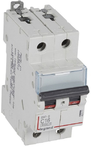 Выключатель автоматический Legrand DX3-E 6000 2п 16А C 6кА