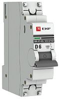 Выключатель автоматический EKF PROxima ВА47-63 1п 6А D 6кА