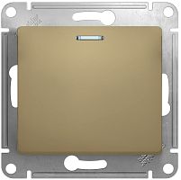 Выключатель с подсветкой без рамки Systeme Electric Glossa 1-кл. титан Systeme Electric — купить по цене от 513 ₽ | ПрофБезопасность