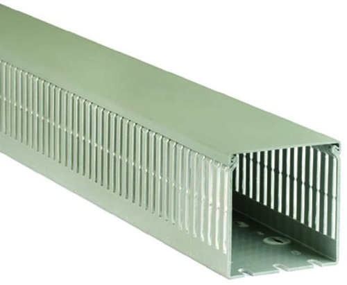 Кабель-канал перфорированный DKC Quadro TDG 100x50мм (2000мм) серый (уп. 16м.)