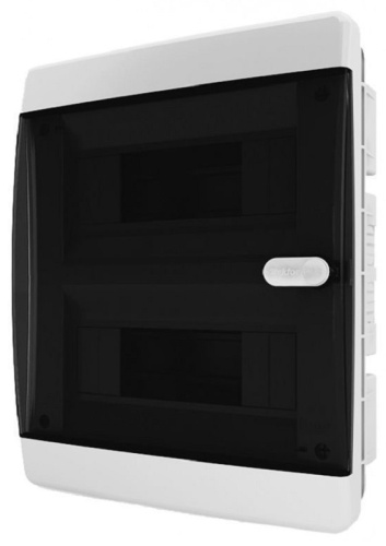 Бокс пластиковый Tekfor ЩРВ-П-18 CVK 40-18-1 (290х236х102мм) IP41 прозрачная дверца