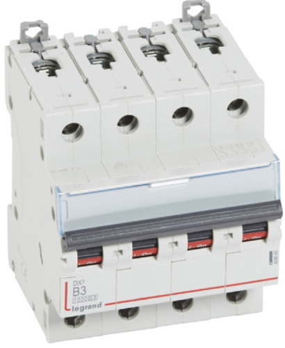 Выключатель автоматический Legrand DX3-E 10000 4п 3А B 16кА