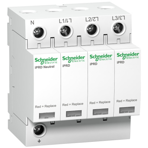 Ограничитель импульсных напряжений УЗИП Schneider Electric Acti9 iPRD 4п L1-L2-L3-N классII 40кА, Schneider Electric, купить, цена, доставка, безопасность Ограничитель импульсных напряжений УЗИП Schneider Electric Acti9 iPRD 4п L1-L2-L3-N классII 40кА Schneider Electric — купить по цене от 30 570 ₽ | ПрофБезопасность