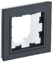 Рамка универсальная IEK Brite РУ-1-БрГ-44 1-м. IP44 графит