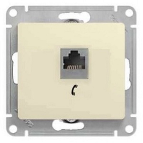 Розетка телефонная без рамки Systeme Electric Glossa 1-м. RJ11 бежевый, Systeme Electric, купить, цена, доставка, безопасность фото 2 Розетка телефонная без рамки Systeme Electric Glossa 1-м. RJ11 бежевый Systeme Electric — купить по цене от 521 ₽ | ПрофБезопасность фото 2