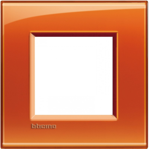 Рамка прямоугольная Legrand BTicino LivingLight 2 мод Оранжевый  картинка