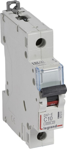 Выключатель автоматический Legrand DX3-E 6000 1п 10А C 6кА