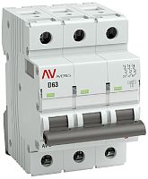 Выключатель автоматический EKF Averes AV-6 3п 63А D 6кА