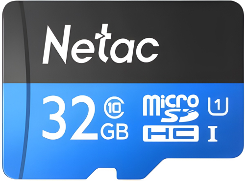 Карта памяти MicroSDXC Netac P500 32Gb + адаптер NT02P500STN-032G-R