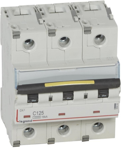 Выключатель автоматический Legrand DX3-E 10000 3п 125А C 16кА