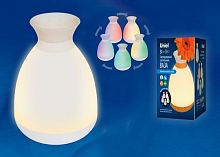 Светильник настольный светодиодн Ваза Uniel LD-R200  3000К RGB Белый Uniel — купить по цене от 2&nbsp;415 ₽ | ПрофБезопасность
