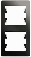 Рамка вертикальная Systeme Electric Glossa 2-м. антрацит Systeme Electric — купить по цене от 192 ₽ | ПрофБезопасность