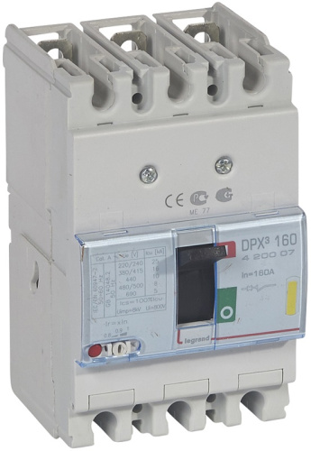 Выключатель автоматический в литом корпусе Legrand DPX3 160 3п 160А 16кА