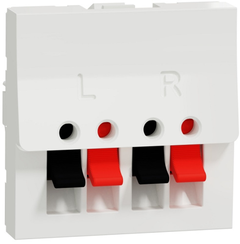 Розетка аудио без рамки Schneider Electric Unica Modular 2-м. 2 мод. белый Schneider Electric — купить по цене от 873 ₽ | ПрофБезопасность