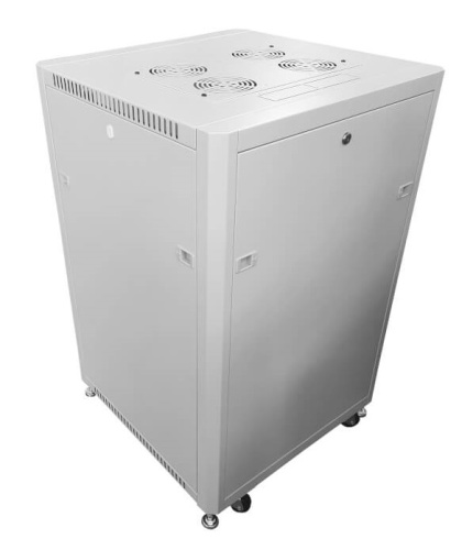 Шкаф напольный 19" Netko Optima 22U (600x800x1132) серый, разобранный фото 4