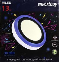 Светильник светодиодный накладной c подсветкой Smartbuy DLB LED 13Вт 3000K+B IP20 Круг Smartbuy — купить по цене от 550 ₽ | ПрофБезопасность