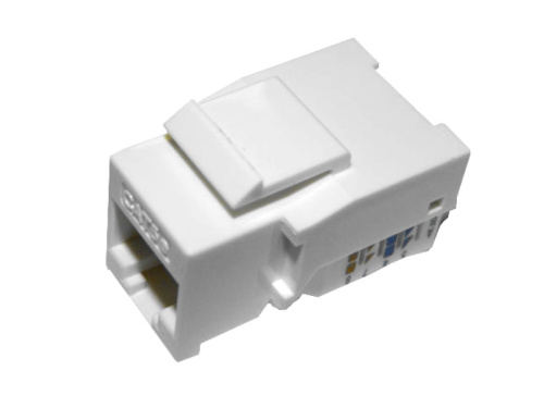 Модуль Keystone Netko Expert CKC неэкранированный, RJ-45, cat.5e, 90°, без инструмента, белый фото 2