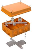 Коробка огнестойкая Промрукав 150x110x70мм под винт 4x2,5мм IP55 оранжевый картинка