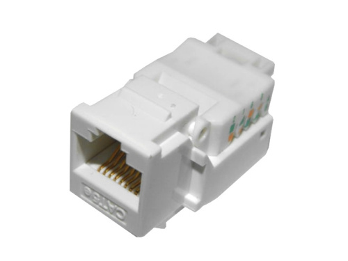 Модуль Keystone Netko Expert CKC неэкранированный, RJ-45, cat.5e, 90°, без инструмента, белый