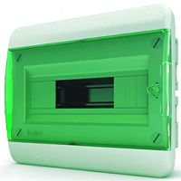 Бокс пластиковый Tekfor ЩРВ-П-12 BVZ 40-12-1 (240х290х102мм) IP41 зеленая дверца