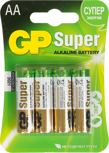 Элемент питания GP LR6 Super Alkaline 15A 2CR4 4шт (упак) AA (батарейка), GP, купить, цена, доставка, безопасность Элемент питания GP LR6 Super Alkaline 15A 2CR4 4шт (упак) AA (батарейка) GP — купить по цене от 245 ₽ | ПрофБезопасность