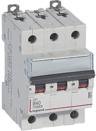 Выключатель автоматический Legrand DX3-E 10000 3п 40А B 16кА
