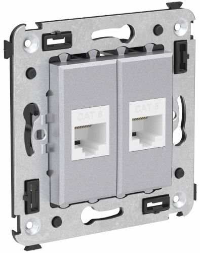 Розетка компьютерная без рамки DKC Avanti 2-м. RJ45+RJ45 6е закаленная сталь DKC — купить по цене от 2&nbsp;184 ₽ | ПрофБезопасность