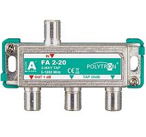 Ответвитель эфирный на 2 отвода Polytron FA 2-20 POLYTRON — купить по цене от 620 ₽ | ПрофБезопасность
