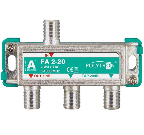 Ответвитель эфирный на 2 отвода Polytron FA 2-20 POLYTRON — купить по цене от 620 ₽ | ПрофБезопасность