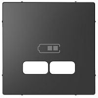 Лицевая панель Schneider Electric Merten D-Life для 2-м. розетки USB антрацит